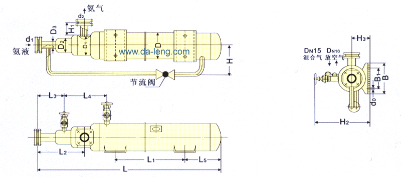 KF32-50空气分离器外形尺寸